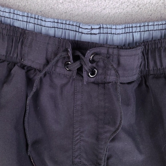 Nike Swim Trunks Mens Large Black Board Shorts Drawstring Surfing Swimwear - Picture 4 of 13